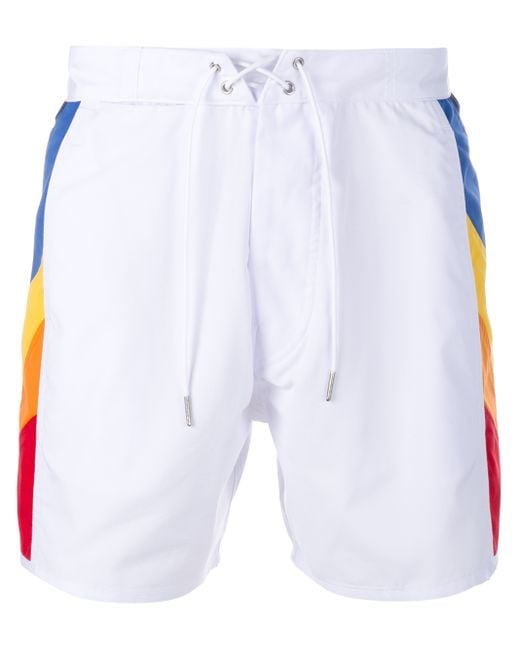Rainbow cheap swimming trunks